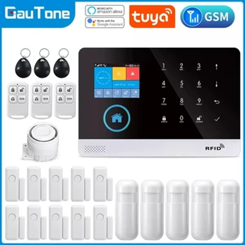 GauTone PG103 signalizācijas sistēma mājas ielaušanās drošībai 433MHz WiFi GSM signalizācija bezvadu Tuya Smart House App Control