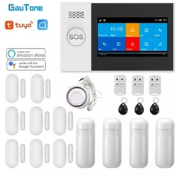 GauTone PG107 4,3-calowy Alarm bezpieczeństwa Wi-Fi System alarmowy GSM do obsługi domowej Tuya APP Call/SMS Remote Control