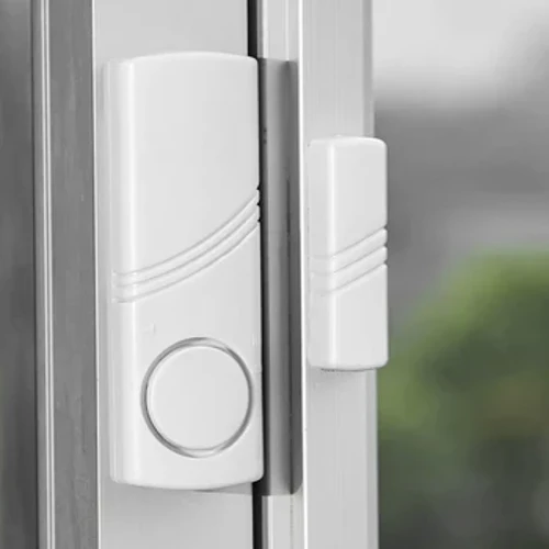 1 st Nytt längre dörrfönster Trådlöst inbrottslarm med magnetisk sensor Hemsäkerhet Trådlöst längre system Säkerhetsanordning 90dB