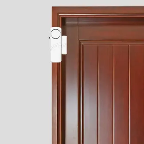 2pcs-Drws Di-wifr Ffenestr Synhwyrydd Magnetig Synhwyrydd Larwm System Larwm Diogelwch Cartref