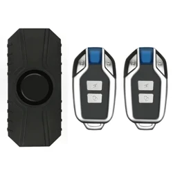 Tanduk Alarm Sepeda Wireless Tahan Air Anti-Theft Remote Control Alarm Getaran untuk Sepeda Motor Skuter Listrik 150 dB Kit