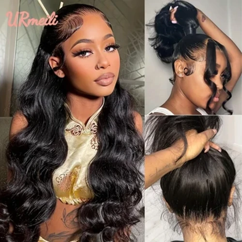 360 Kino Wave piha Lace wig ka lauoho kanaka no ka 'ele'ele ma mua o uhuki HD Transparent Lace Frontal Wig Brazilian lauoho lauoho no ka wahine.