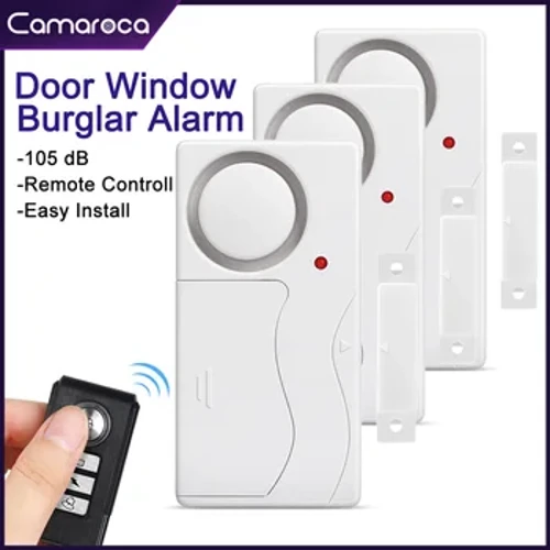 Camaroca Dier Fënster Entrée Sécherheet Wireless Fernsteierung Abriecher Alarm Magnéitescht Sensor Alarm System Sécherheetsschutz
