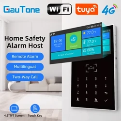 GauTone PG109 Wifi 4G sistema de alarma antirrobo para el hogar conexión inalámbrica GSM Tuya aplicación remota monitoreo hogar inteligente señal