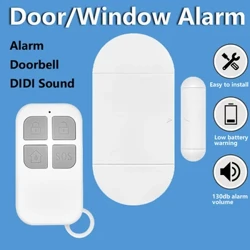 130DB Dier Fënster Entrée Alarm Wireless Fernsteuerung Dier Sensor Alarm Host Abriecher Sécherheet Alarm System Heem Schutz Kit