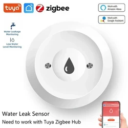 Tuya Zigbee Akylly suw syzdyryjy datçigi Hakyky programma uzakdan monitor Akylly durmuş syzdyryjy datçigi Suw derejesini kesgitleýji suw joşmagy ulgamy