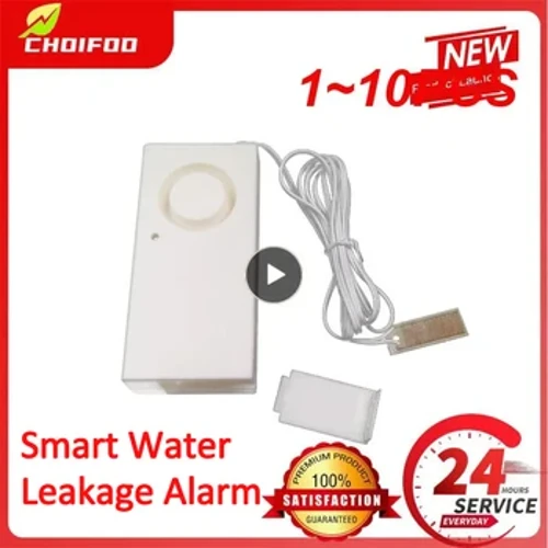Alarme inteligente de vazamento de água, detector de 110dbs, sensor de vazamento de água independente, detecção de alerta de inundação, alarme de segurança de transbordamento, 1 a 10 peças