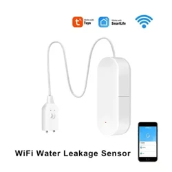 Tuya wifi sensor de vazamento de água casa inteligente detector de vazamento de água alerta de inundação overflow proteção de segurança via vida inteligente
