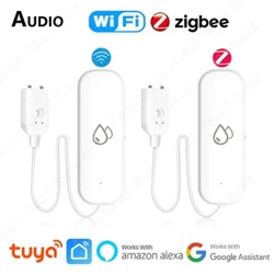 Tuya WiFi/Zigbee Wasserlecksensor Flutwasserleckdetektor Alarm Smart Life App Fernüberwachung Heimwasserleckdetektor