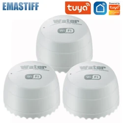 ʻO WiFi Tuya Water Leak Detector Flood Sensor Alarm Tank Leak Water Piha Wai Hoʻohui Alarm Smart Life APP Nānā mamao