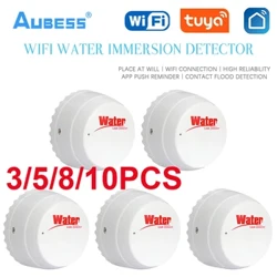 Aubess WiFi détecteur d'alarme de fuite d'eau capteur d'inondation d'eau application Smart Life surveillance à distance alerte d'inondation sécurité de débordement