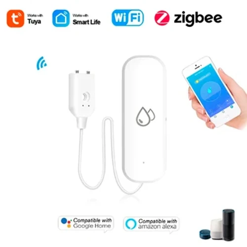 Tuya WiFi Vandlækagesensor Oversvømmelsesvandlækagealarm Smart Home Automation Boligsikkerhedsbeskyttelse Smart Life-app