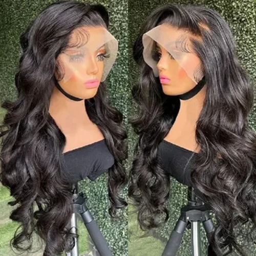 Parrucca frontale in pizzo 13x4 HD con onda del corpo di capelli umani Parrucca in pizzo a 360 gradi pre pizzicata per donna Parrucca anteriore in pizzo brasiliano 13x6 con peli del bambino