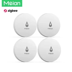 Meian 4PCS Tuya Дэтэктар датчыка ўцечкі вады ZigBee 3.0 Датчык выяўлення ўцечкі вады Wifi Бесправадная ахоўная сігналізацыя разумнага дома