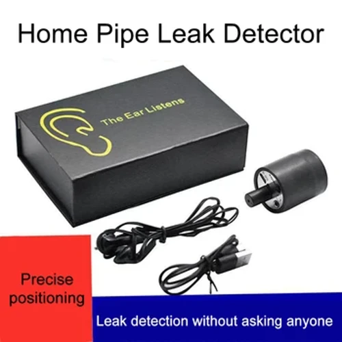 Detector de scurgeri de rețea de apă Monitor de scurgeri de rețea subterană Kit detector de scurgeri de rețea de apă cu căști pentru interior exterior
