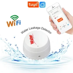 TUYA smart App Water Leak Detector Flood Sensor Water Tank Full Liquid Linkage Alarm Smart Life Nānā Leakage Alarm