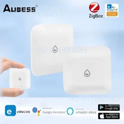 Датчык уцечкі вады Zigbee Разумны дом Бесправадны датчык апускання ў ваду Прыкладанне Ewelink Дыстанцыйны маніторынг Дэтэктар уцечкі вады Сігналізацыя