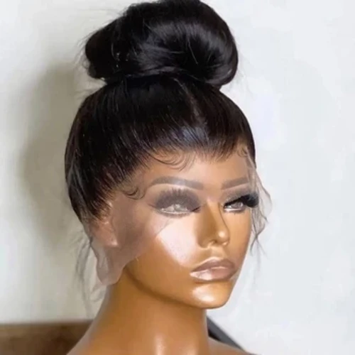 360 HD Frontale Del Merletto Parrucche Dei Capelli Umani Per Le Donne Brasiliano Bone Dritto 13x4 Trasparente Anteriore Del Merletto Parrucca di Capelli Umani Pre pizzicate