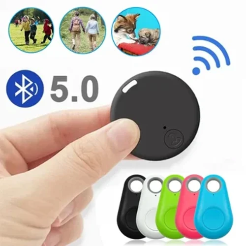 Mini GPS Mobil Bluetooth 5.0 Tracker Anti-Lost Device Rund Anti-Lost Device Pet Barnväska Plånbok Spårning Smart Finder Locator