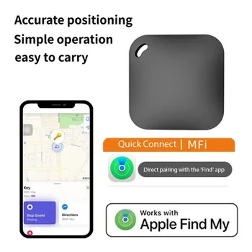 Smart Bluetooth GPS Tracker, funktioniert mit Apple Find My APP, ITag Anti-Verlust-Erinnerungsgerät, MFI-bewerteter Ortungsgerät, Autoschlüssel, Haustier, Kinderfinder
