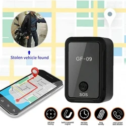 Mini GF-09 GPS auto izsekotājs reāllaika izsekošanas pretaizdzīšanas pret pazaudēšanu GPS lokators Spēcīgs magnētisks stiprinājums automašīnas SIM ziņojuma pozicionētājs