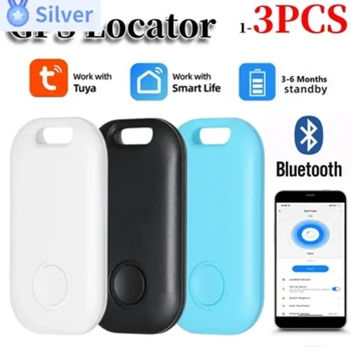 1-3pcs ty Bluetooth GPS ლოკატორი მუშაობს Apple– ით, იპოვნეთ ჩემი აპლიკაცია Smart Tracker Anti Lost მოწყობილობის Mini Finder Forglobal პოზიციონირება