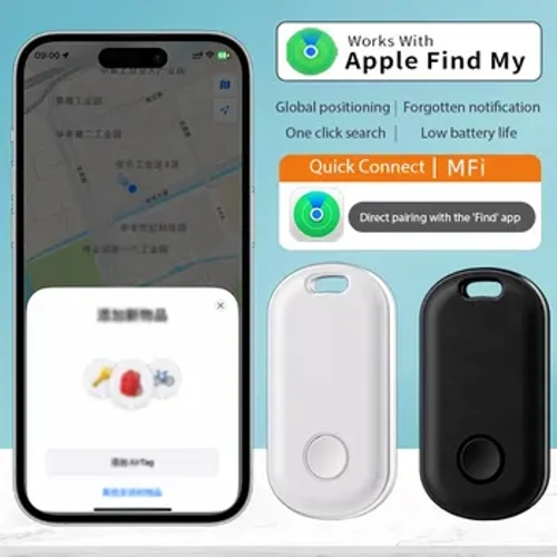 Smart Bluetooth GPS Tracker Fungerer med Apple Finn min APP ITag Anti Lost Reminder Device MFI-klassifisert lokaliseringsnøkler Pet Kids Finder