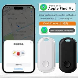 Smart Bluetooth GPS Tracker Fungerer med Apple Finn min APP ITag Anti Lost Reminder Device MFI-klassifisert lokaliseringsnøkler Pet Kids Finder