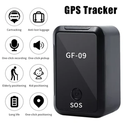 GF09 Mini GPS Tracker Car Anti-Theft Device Locator Rekaman Swara Kendaraan Tracker APP Download Anti-ilang kanggo Anak Pet Cat Dog