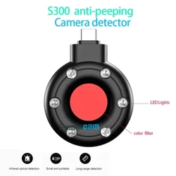 Detector fără fir Detector portabil anti-cameră Detector de telefon cu alarmă în infraroșu pentru călătorii în aer liber pentru închiriere de hotel USB tip C S300