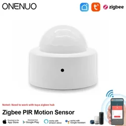 ONENUO Tuya Zigbee Mini Smart PIR Bevegelsesdetektor Menneskekroppen Infrarød sensor Anti-tyveri Tuya App Fjernkontroll Smart Life