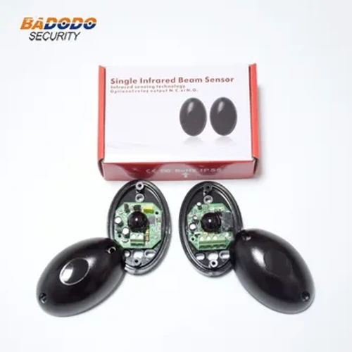 DC/AC 12 ~ 24V impermeable IP55 fotocélula puerta automática sensor de seguridad alarma sensor de haz infrarrojo fotocélula 15m rango de detección