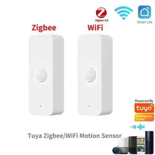 ʻO Tuya WiFi Zigbee PIR Motion Sensor Smart Home Ke Kino Infrared Detector Security E hana ana me ka Alexa Google Home.