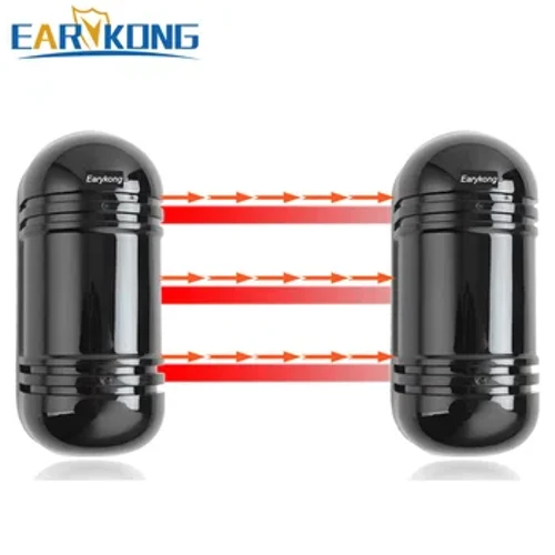 2022 Outdoor Wired / Wireless Beam Detector Infrared, Waterproof at lightning protect, para sa Home Alarm System, 2 infrared beam