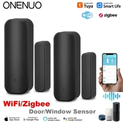 Tuya WiFi/ZigBee Deur Raam Sensor Smart Home Draadloze Deur Open Dicht Detectoren APP Remote Alarm Werk met Alexa Google Home