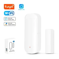 Tuya WiFi Türsensor Fenstersensor Smart Home Drahtloser Türdetektor Smart Life APP Fernbedienung für Alexa Google Home