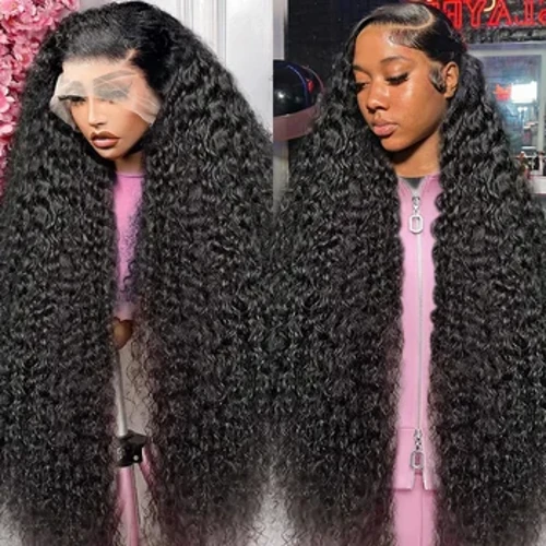 Le Mythe 13x4 Lace Front Wire 30 40 Inch 250 Density Deep Wave 13x6 HD празрысты карункавы франтальны парык з чалавечых валасоў для жанчын