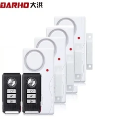 Darho Cửa Cửa Sổ Mục Từ An Ninh ABS Điều Khiển Từ Xa Không Dây Báo Động Chống Trộm Cảm Biến Từ Tính Hệ Thống Cảnh Báo Cửa Bộ Bảo Vệ Nhà
