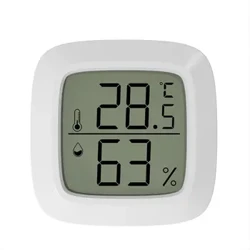 Mini termômetro digital lcd, higrômetro, medidor de temperatura e umidade ambiente interno, sensor, termômetro doméstico