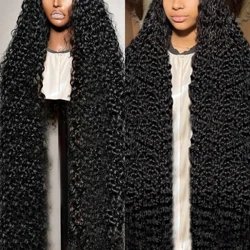 Dŵr Brasil Tonfedd Ddofn HD 30 40 Modfedd 13x4 Lace Blaen Gwallt Dynol 13x6 Lace Frontal Wig 5x5 Glueless Remy Gwallt Yn Barod i'w Gwisgo