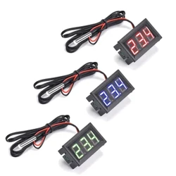 Nhiệt kế kỹ thuật số LED thu nhỏ DC4 ~ 30V để theo dõi nhiệt độ ô tô với đầu dò nhiệt độ, phạm vi đo -50-120 ° C