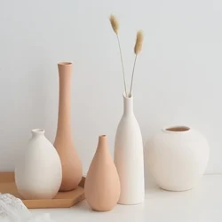 Fâs Ceramig Addurn Cartref ar gyfer Trefniant Blodau Desg Ystafell Fyw Nordig Addurn Cabinet Cegin Affeithwyr Addurn Bwrdd Bwyta