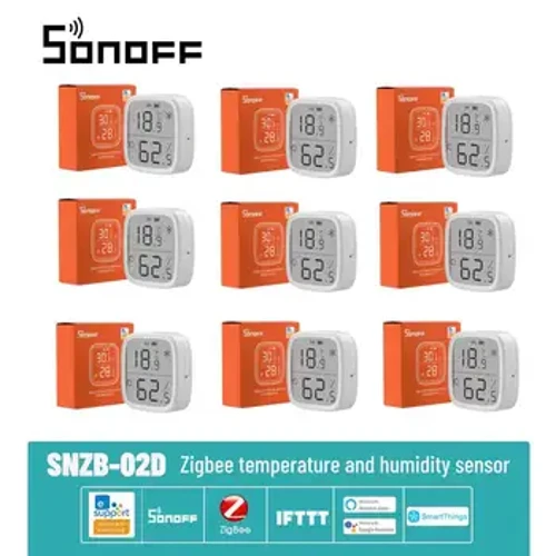 SONOFF SNZB-02D Zigbee hőmérséklet páratartalom érzékelő intelligens otthon automatizálás valós idejű monitor Ewelink Alexa Google Home Assistant