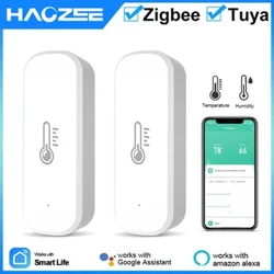 Tuya Smart Zigbee temperatuuri- ja niiskusanduri sisetermomeetri monitor koduseks tööks Alexa Google Home Assistantiga