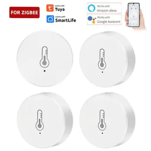 Tuya Zigbee3.0 czujnik temperatury i wilgotności kryty higrometr termometr inteligentna praca w domu z inteligentnym życiem Alexa asystent Google