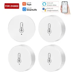 Tuya Zigbee3.0 Αισθητήρας υγρασίας θερμοκρασίας Εσωτερικό υγρόμετρο Θερμόμετρο Έξυπνο σπίτι Εργασία με Smart Life Alexa Google Assistant