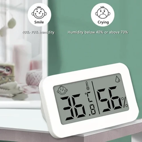 Mini LCD Thermomedr Digidol Hygrometer Dan Do Electronig Tymheredd Hygrometer Synhwyrydd Mesurydd Thermomedr Cartref