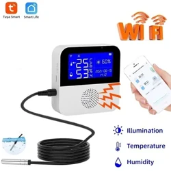 Tuya WiFi Senzor temperature i vlažnosti LCD zaslon Smart Life Daljinski monitor Unutarnji termometar Higrometar Mjerač Podrška Alexa