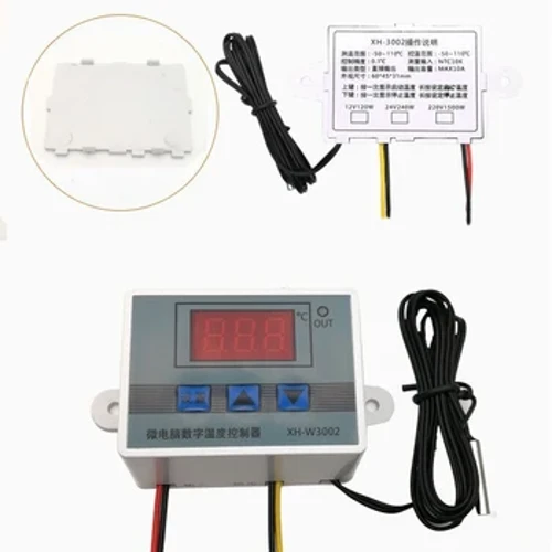 XH-W3002 AC110V-220V DC12V/24V Pulea Temperature Ta'ita'i Fa'afuainumera Pulea Thermostat Microcomputer Su'i Thermoregulator Sensor