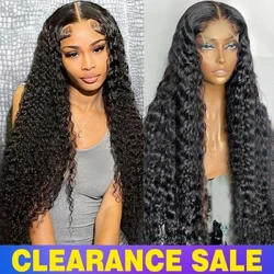 Tonfedd ddofn 30 modfedd 13x4 13x6 Lace Wig blaen Lace Blaen Gwallt Dynol Wigiau Ar gyfer Merched 180% Curly Dwfn Brasil Wig Gwallt Dynol